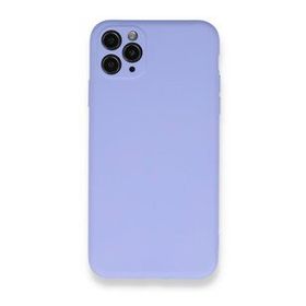 BSSM Nano içi Kadife Silikon - Lila iPhone 11 Pro Max Kılıf