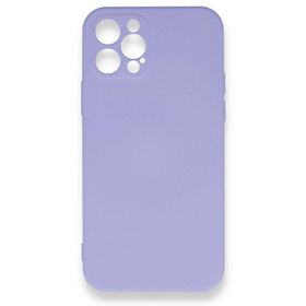 BSSM Nano içi Kadife Silikon - Lila iPhone 12 Pro Max Kılıf