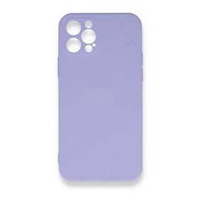 BSSM Nano içi Kadife Silikon - Lila iPhone 12 Pro Max Kılıf