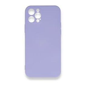 BSSM Nano içi Kadife Silikon - Lila iPhone 12 Pro Max Kılıf