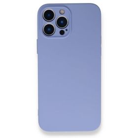 BSSM Nano İçi Kadife Silikon - Lila iPhone 13 Pro Max Kılıf