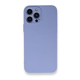 BSSM Nano İçi Kadife Silikon - Lila iPhone 13 Pro Max Kılıf