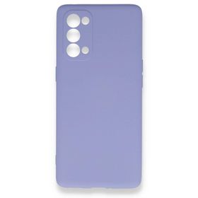 BSSM Nano İçi Kadife Silikon - Lila Oppo Reno 5 Pro Kılıf
