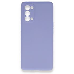 BSSM Nano İçi Kadife Silikon - Lila Oppo Reno 5 Pro Kılıf