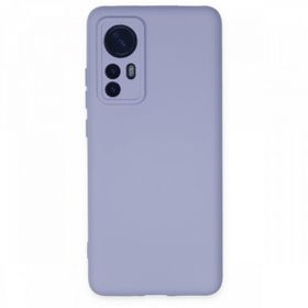 BSSM Nano içi Kadife Silikon - Lila Xiaomi Mi 12 Kılıf