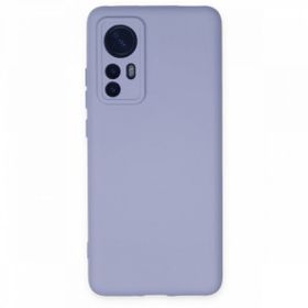 BSSM Nano içi Kadife Silikon - Lila Xiaomi Mi 12 Kılıf