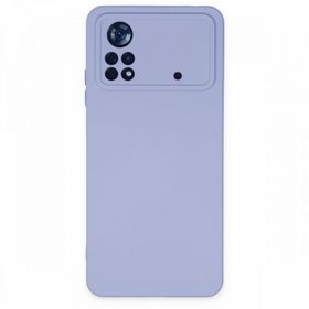 BSSM Nano içi Kadife Silikon - Lila Xiaomi Poco X4 Pro 5G Kılıf