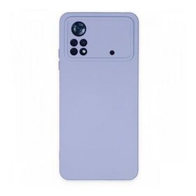 BSSM Nano içi Kadife Silikon - Lila Xiaomi Poco X4 Pro 5G Kılıf