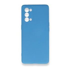 BSSM Nano İçi Kadife Silikon - Mavi Oppo Reno 5 Pro Kılıf