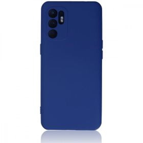 BSSM Nano İçi Kadife Silikon - Mavi Oppo Reno 6 Kılıf