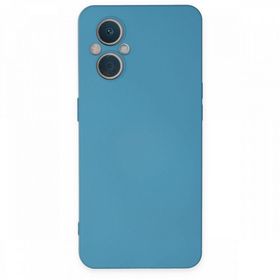 BSSM Nano İçi Kadife Silikon - Mavi Oppo Reno 7 Lite Kılıf