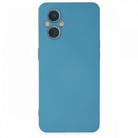 BSSM Nano İçi Kadife Silikon - Mavi Oppo Reno 7 Lite Kılıf