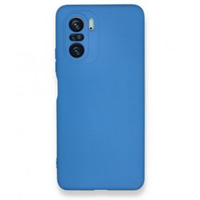 BSSM Nano içi Kadife Silikon - Mavi Xiaomi Poco F3 Kılıf