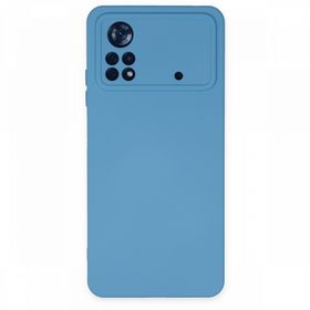 BSSM Nano içi Kadife Silikon - Mavi Xiaomi Poco X4 Pro 5G Kılıf