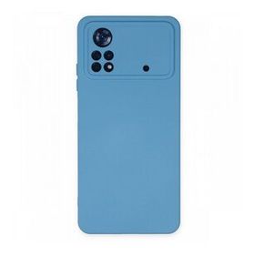 BSSM Nano içi Kadife Silikon - Mavi Xiaomi Poco X4 Pro 5G Kılıf