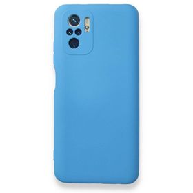 BSSM Nano içi Kadife Silikon - Mavi Xiaomi Redmi Note 10 Kılıf