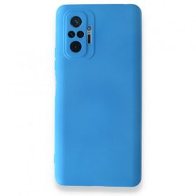 BSSM Nano İçi Kadife Silikon - Mavi Xiaomi Redmi Note 10 Pro Kılıf