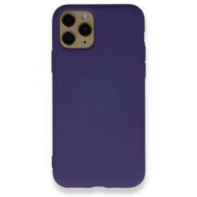 BSSM Nano İçi Kadife Silikon - Mor iPhone 11 Pro Kılıf