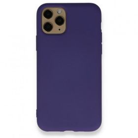 BSSM Nano içi Kadife Silikon - Mor iPhone 11 Pro Max Kılıf
