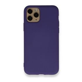 BSSM Nano içi Kadife Silikon - Mor iPhone 11 Pro Max Kılıf