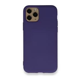 BSSM Nano içi Kadife Silikon - Mor iPhone 11 Pro Max Kılıf