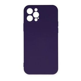 BSSM Nano içi Kadife Silikon - Mor iPhone 12 Pro Max Kılıf