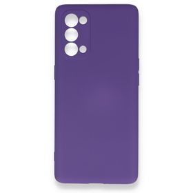 BSSM Nano İçi Kadife Silikon - Mor Oppo Reno 5 Pro Kılıf