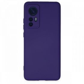 BSSM Nano İçi Kadife Silikon - Mor Xiaomi Mi 12 Kılıf