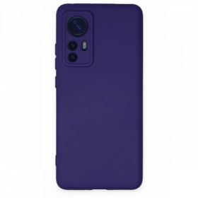 BSSM Nano İçi Kadife Silikon - Mor Xiaomi Mi 12 Kılıf