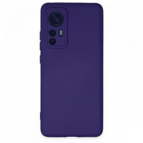 BSSM Nano İçi Kadife Silikon - Mor Xiaomi Mi 12 Kılıf