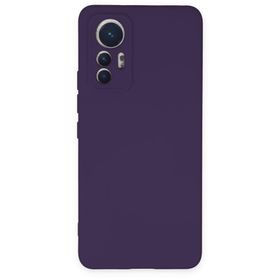 BSSM Nano İçi Kadife Silikon - Mor Xiaomi Mi 12 Lite Kılıf