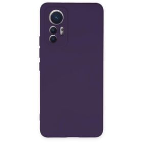 BSSM Nano İçi Kadife Silikon - Mor Xiaomi Mi 12 Lite Kılıf
