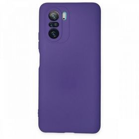 BSSM Nano içi Kadife Silikon - Mor Xiaomi Poco F3 Kılıf