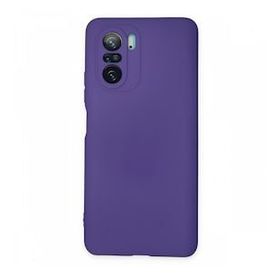 BSSM Nano içi Kadife Silikon - Mor Xiaomi Poco F3 Kılıf