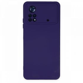 BSSM Nano içi Kadife Silikon - Mor Xiaomi Poco X4 Pro 5G Kılıf