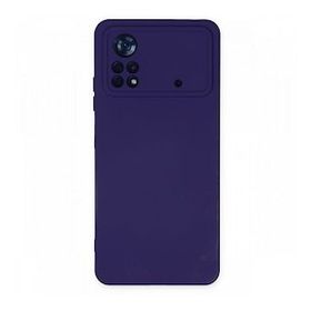 BSSM Nano içi Kadife Silikon - Mor Xiaomi Poco X4 Pro 5G Kılıf