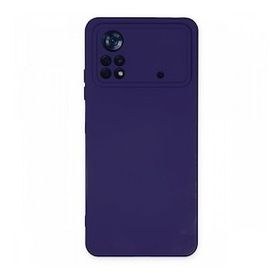 BSSM Nano içi Kadife Silikon - Mor Xiaomi Poco X4 Pro 5G Kılıf