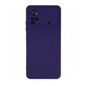 BSSM Nano içi Kadife Silikon - Mor Xiaomi Poco X4 Pro 5G Kılıf