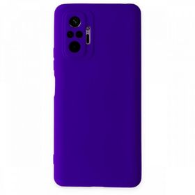 BSSM Nano İçi Kadife Silikon - Mor Xiaomi Redmi Note 10 Pro Kılıf