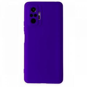 BSSM Nano İçi Kadife Silikon - Mor Xiaomi Redmi Note 10 Pro Kılıf