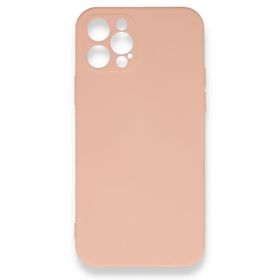 BSSM Nano içi Kadife Silikon - Pudra iPhone 12 Pro Max Kılıf
