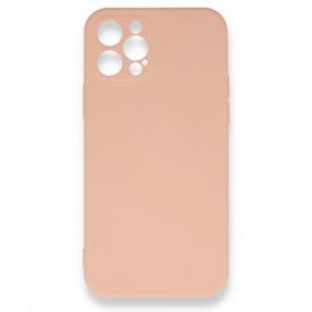 BSSM Nano içi Kadife Silikon - Pudra iPhone 12 Pro Max Kılıf
