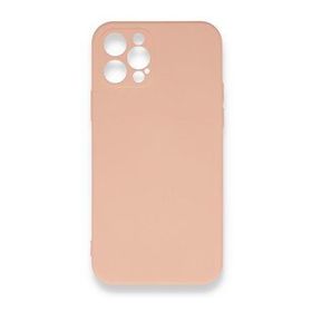 BSSM Nano içi Kadife Silikon - Pudra iPhone 12 Pro Max Kılıf