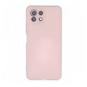BSSM Nano içi Kadife Silikon - Pudra Xiaomi Mİ 11 Lite Kılıf