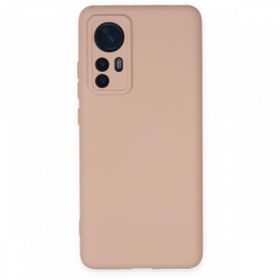 BSSM Nano İçi Kadife Silikon - Pudra Xiaomi Mi 12 Kılıf
