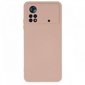 BSSM Nano içi Kadife Silikon - Pudra Xiaomi Poco X4 Pro 5G Kılıf