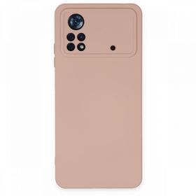 BSSM Nano içi Kadife Silikon - Pudra Xiaomi Poco X4 Pro 5G Kılıf