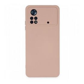 BSSM Nano içi Kadife Silikon - Pudra Xiaomi Poco X4 Pro 5G Kılıf