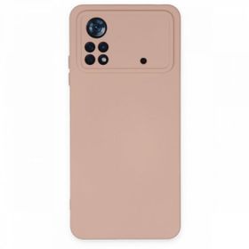 BSSM Nano içi Kadife Silikon - Pudra Xiaomi Poco X4 Pro 5G Kılıf