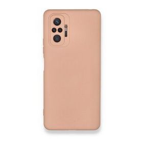 BSSM Nano İçi Kadife Silikon - Pudra Xiaomi Redmi Note 10 Pro Kılıf